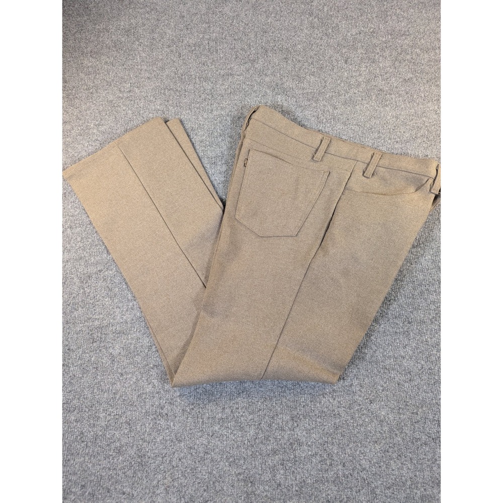 Vintage Levis‎ Panatela Action Slacks Mens 36x32 Tan Polyester 10517-9125 #2353